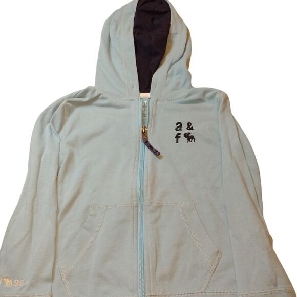 Abercrombie Kids Light Blue Hoodie - Size 5/6 - Pre-owned - Picture 1 of 5